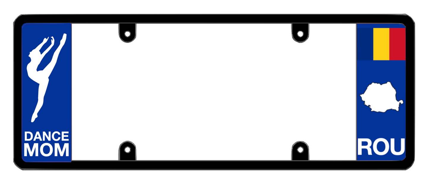 DFS Romania ROU Patented License Plate Frame Holder