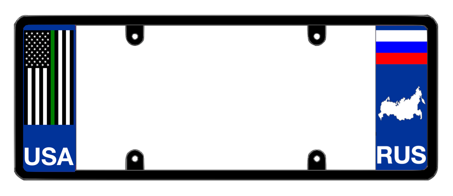 DFS Russia RUS Patented License Plate Frame Holder