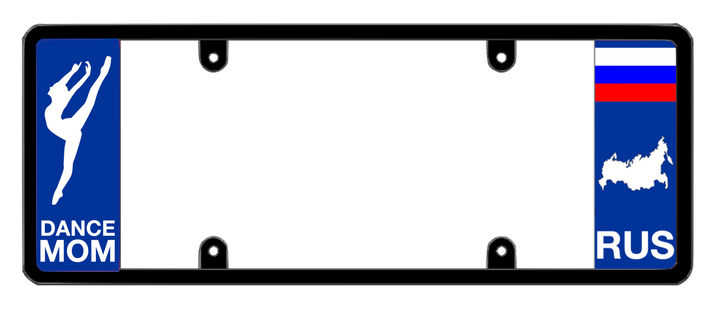 DFS Russia RUS Patented License Plate Frame Holder