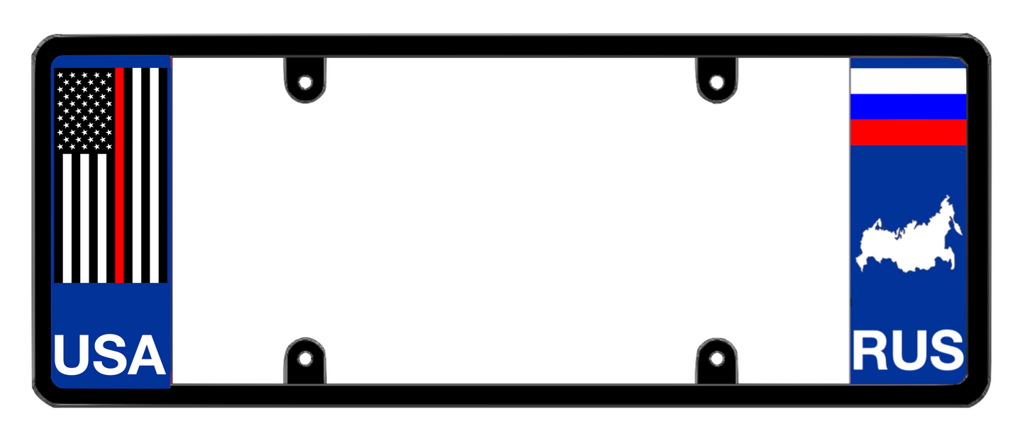 DFS Russia RUS Patented License Plate Frame Holder