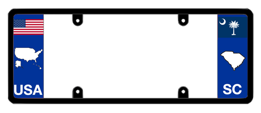 DFS South Carolina SC Patented License Plate Frame Holder