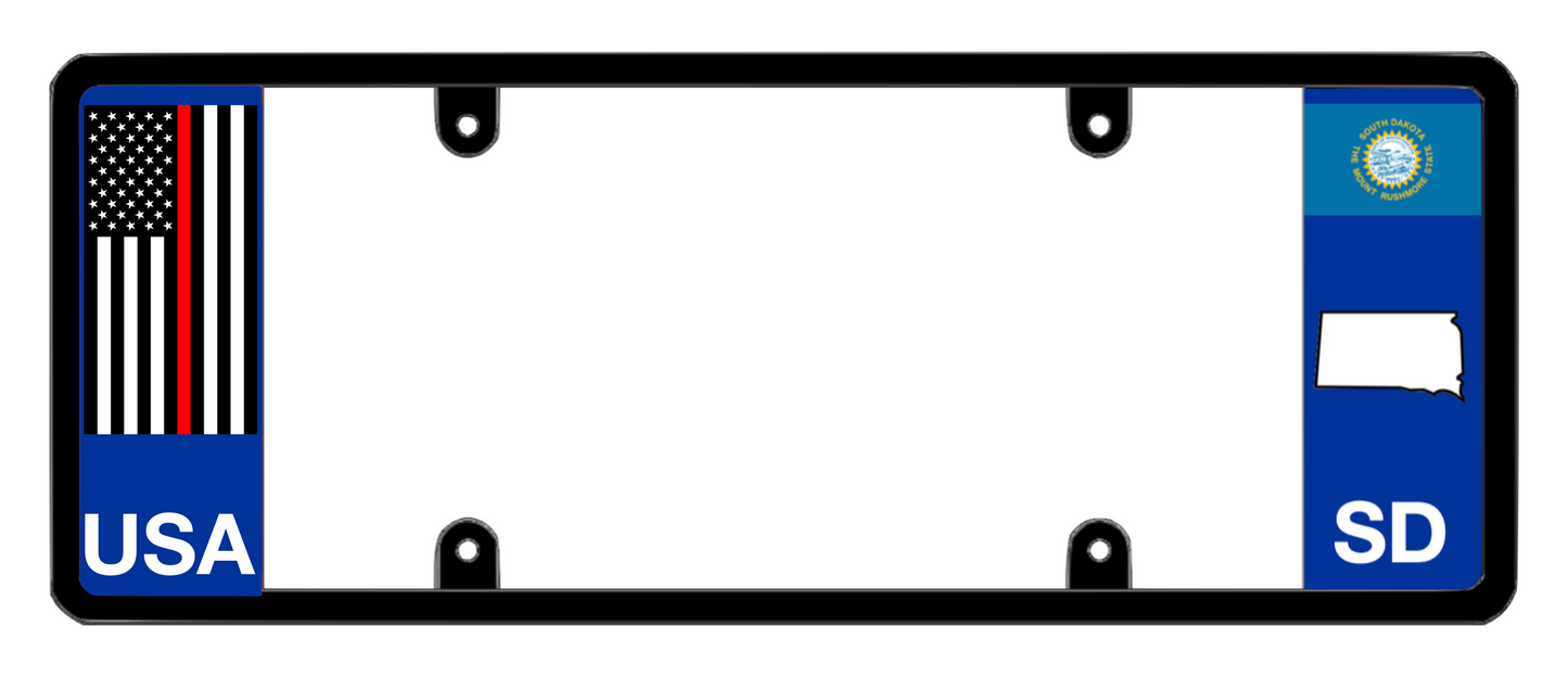 DFS South Dakota SD Patented License Plate Frame Holder