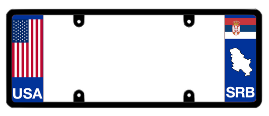 DFS Serbia SRB Patented License Plate Frame Holder