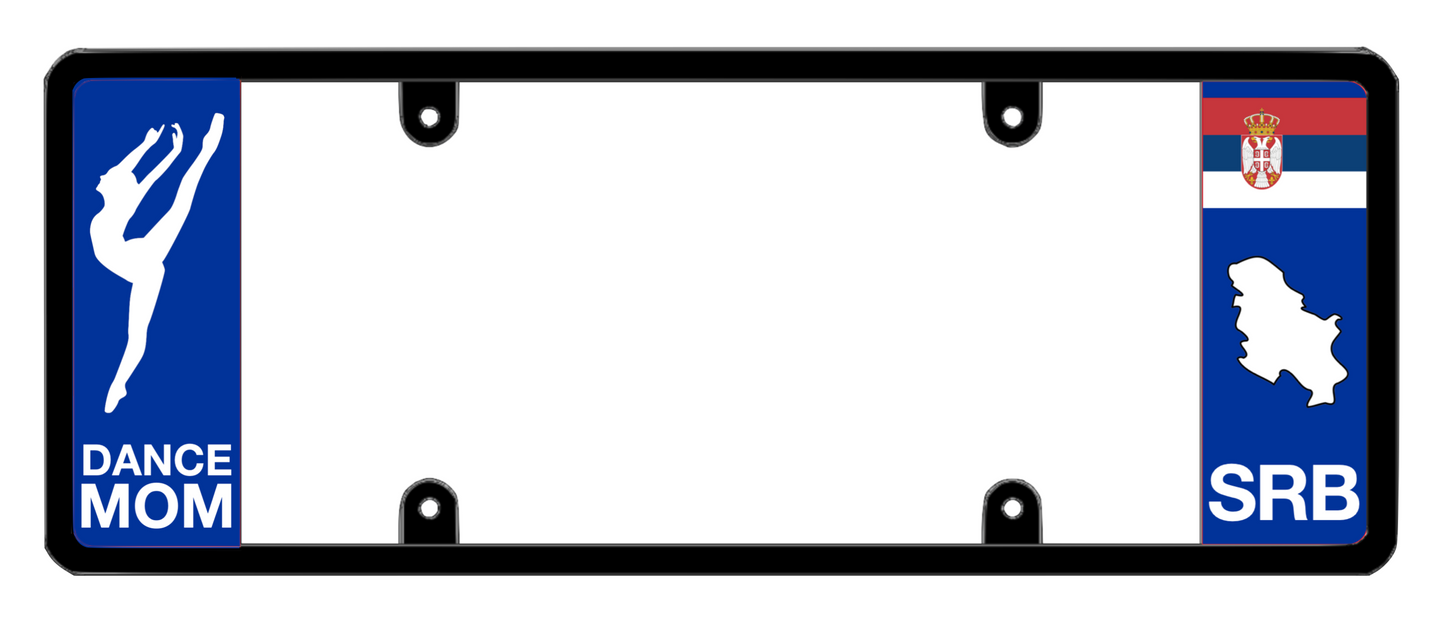 DFS Serbia SRB Patented License Plate Frame Holder