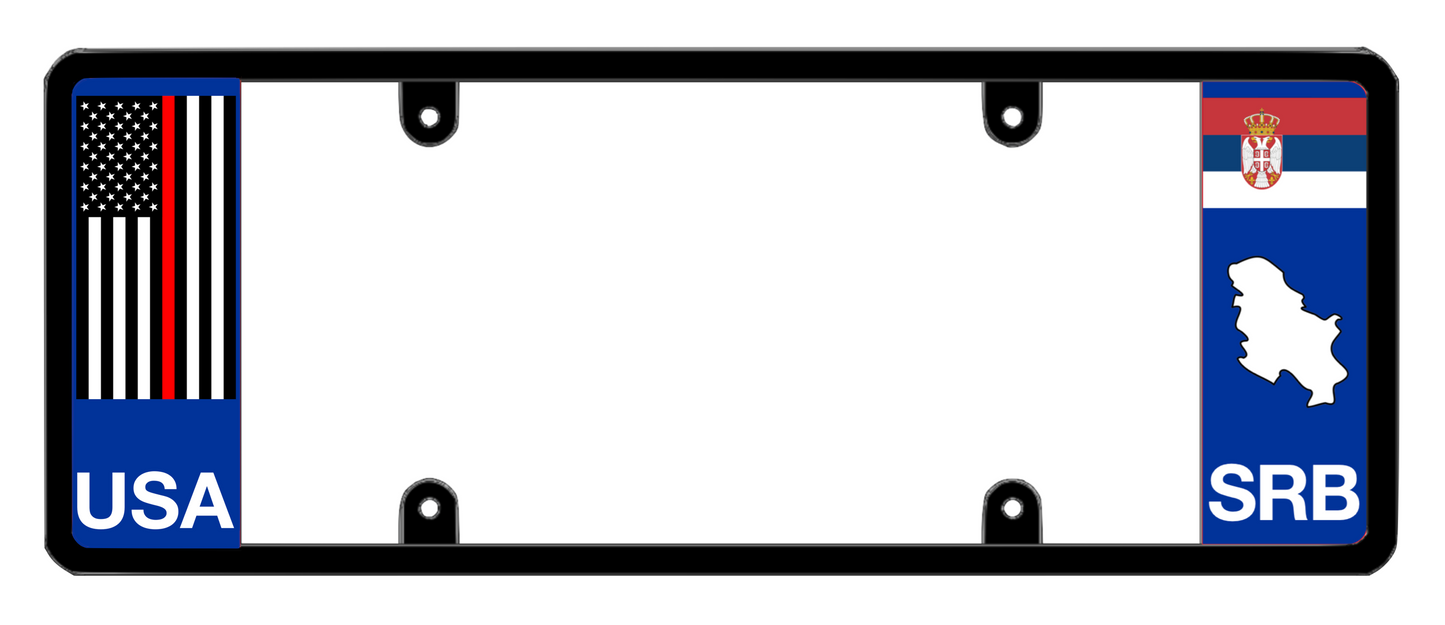 DFS Serbia SRB Patented License Plate Frame Holder