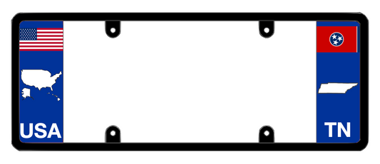 DFS Tennessee TN Patented License Plate Frame Holder