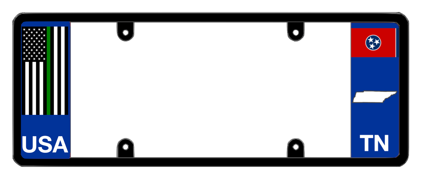 DFS Tennessee TN Patented License Plate Frame Holder