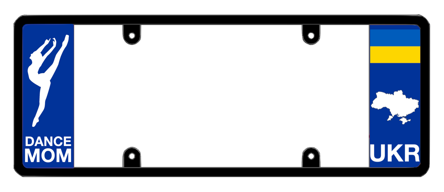 DFS Ukraine UKR Patented License Plate Frame Holder