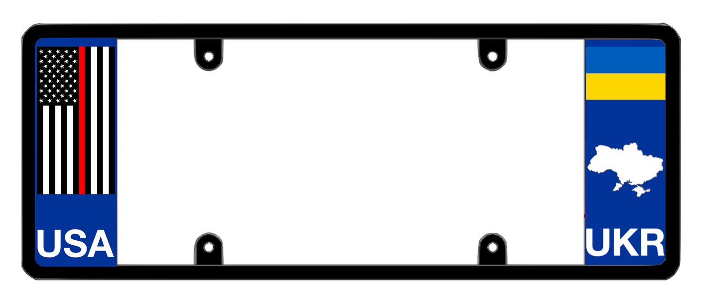 DFS Ukraine UKR Patented License Plate Frame Holder