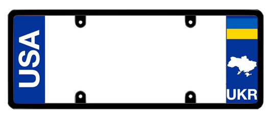 DFS Ukraine UKR Patented License Plate Frame Holder