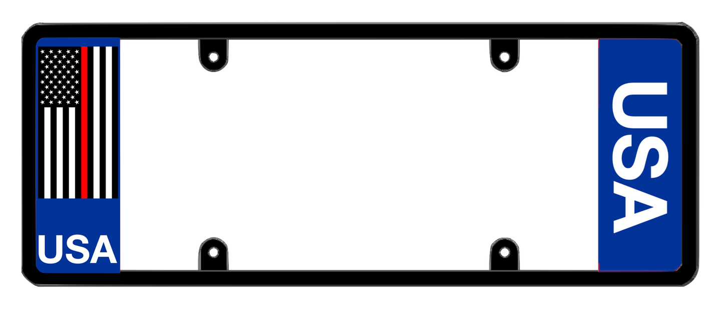 DFS United States of America USA Patented License Plate Frame Holder