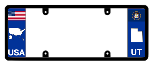 DFS Utah UT Patented License Plate Frame Holder