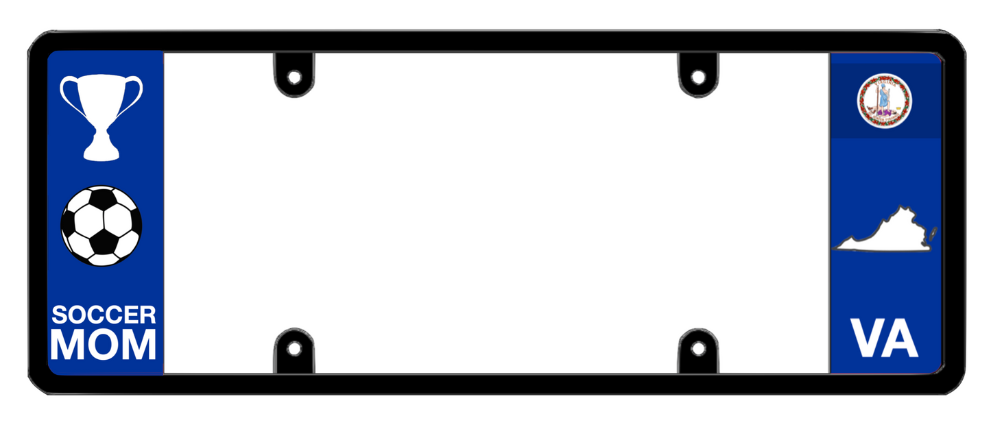 DFS Virginia VA Patented License Plate Frame Holder