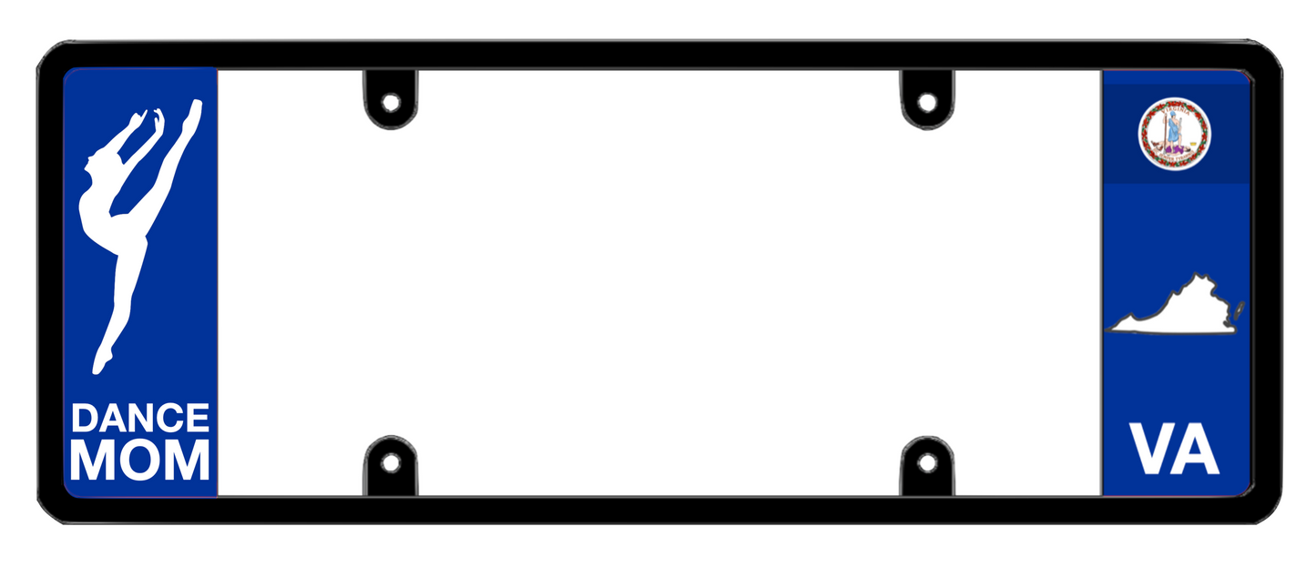 DFS Virginia VA Patented License Plate Frame Holder