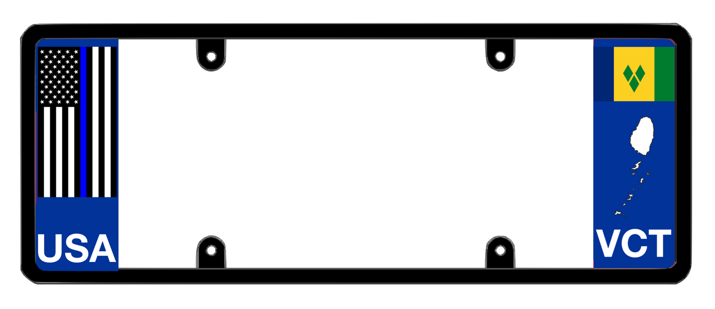 DFS Saint Vincent VCT Patented License Plate Frame Holder