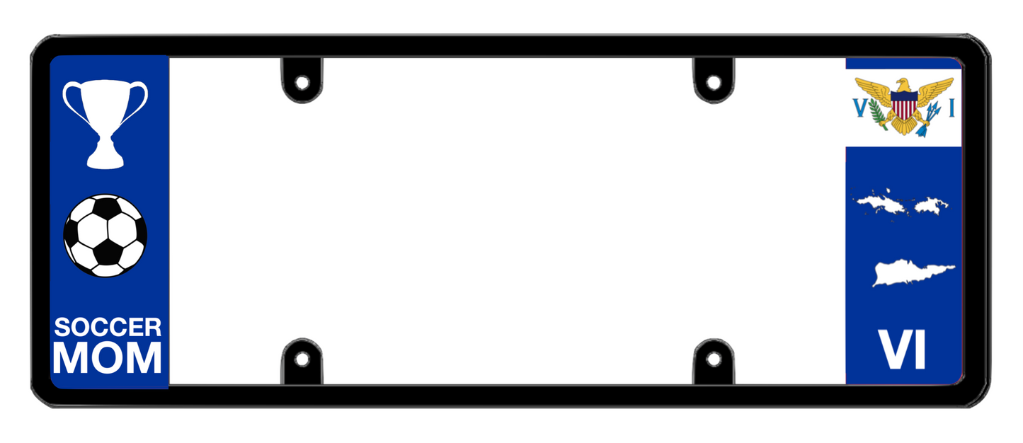 DFS Virgin Islands VI Patented License Plate Frame Holder