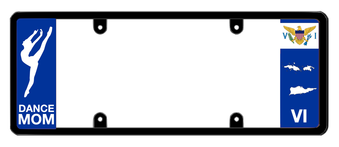 DFS Virgin Islands VI Patented License Plate Frame Holder