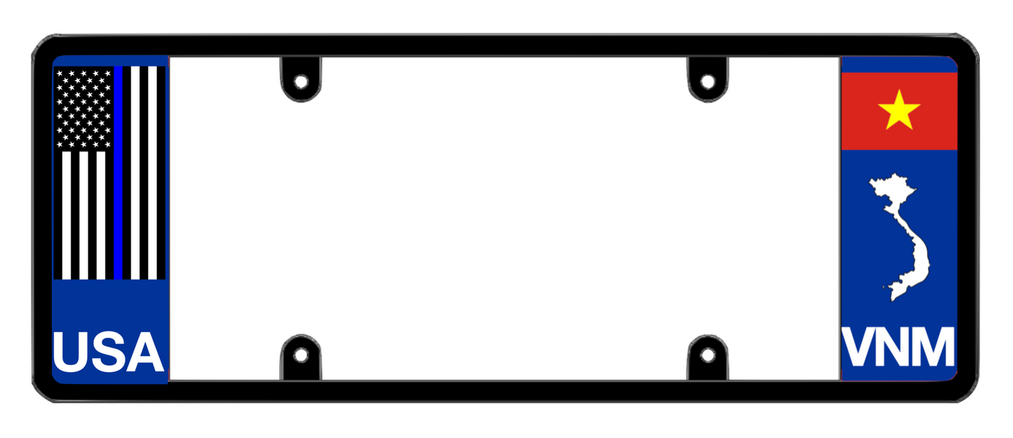 DFS Vietnam VNM Patented License Plate Frame Holder