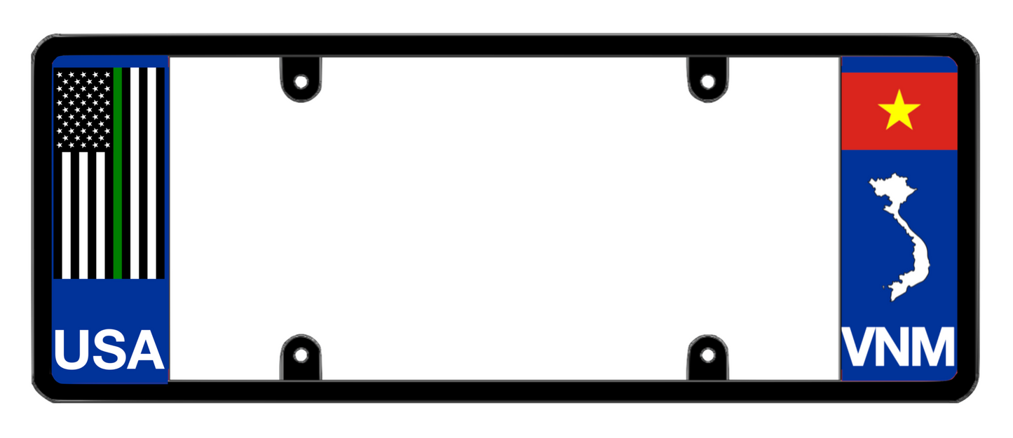 DFS Vietnam VNM Patented License Plate Frame Holder