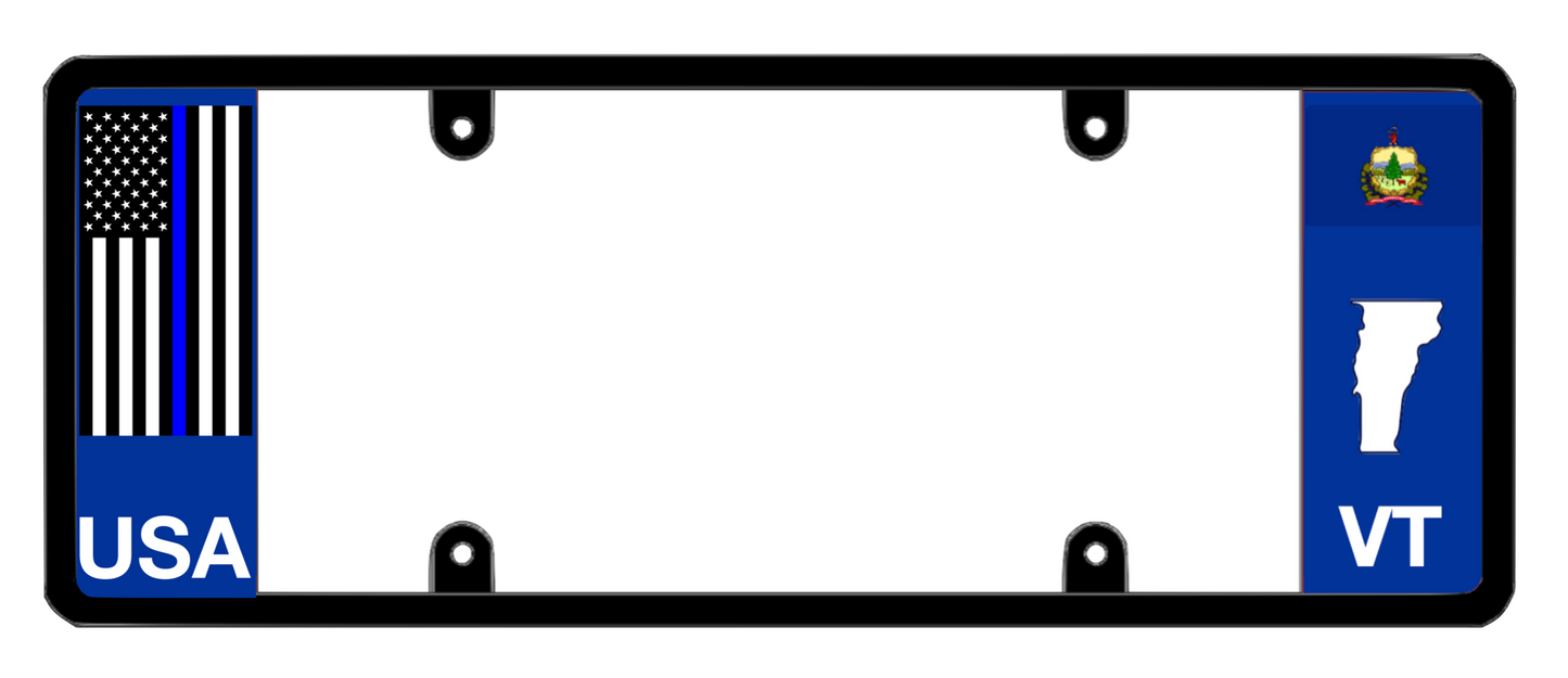 DFS Vermont VT Patented License Plate Frame Holder