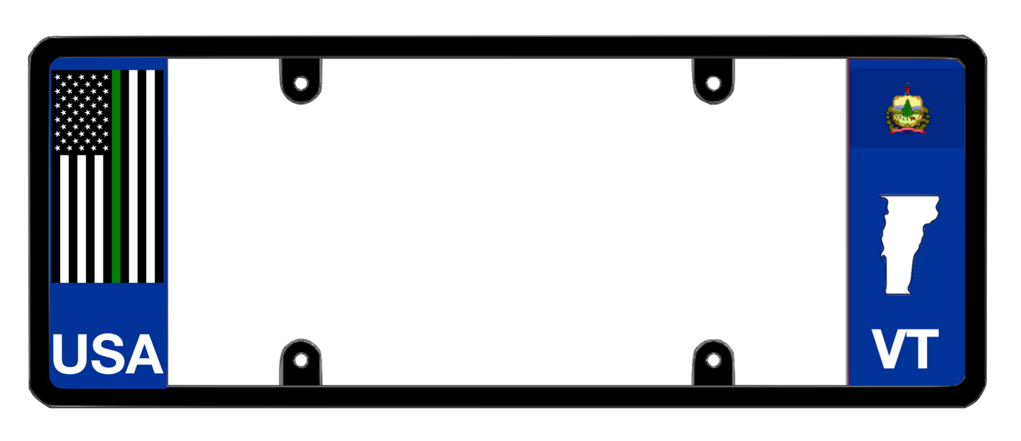 DFS Vermont VT Patented License Plate Frame Holder