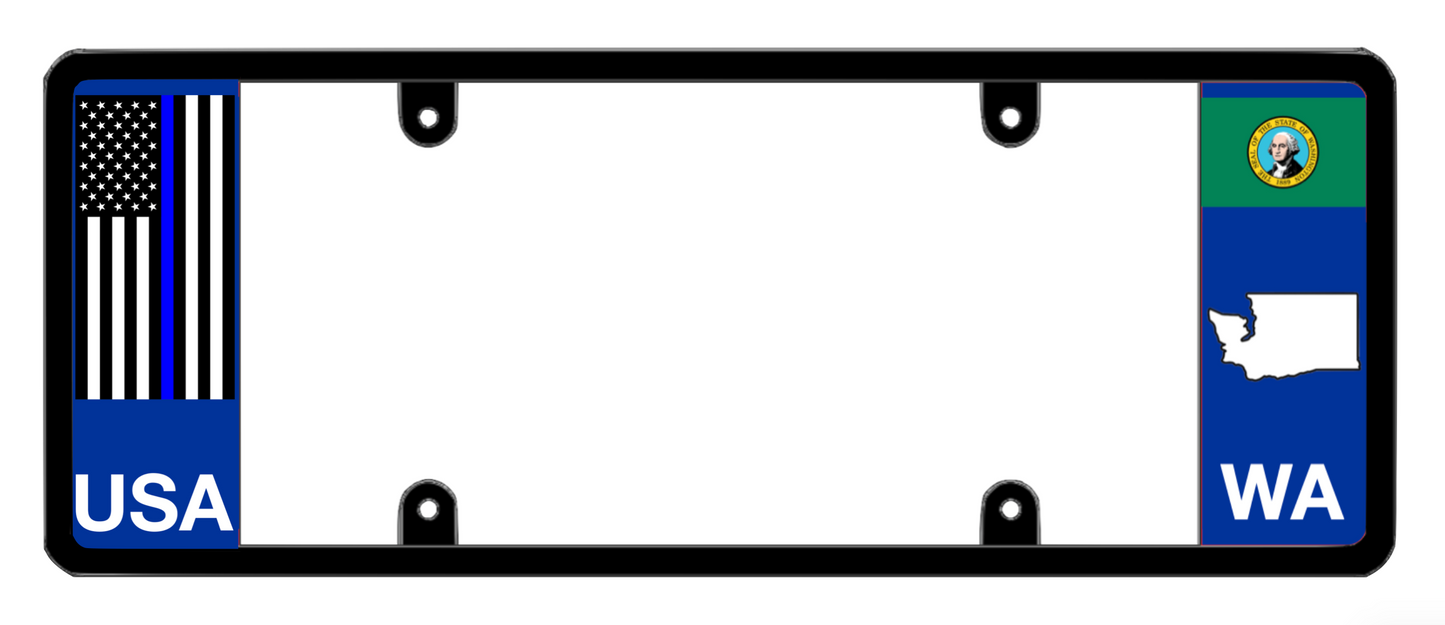 DFS Washington WA Patented License Plate Frame Holder