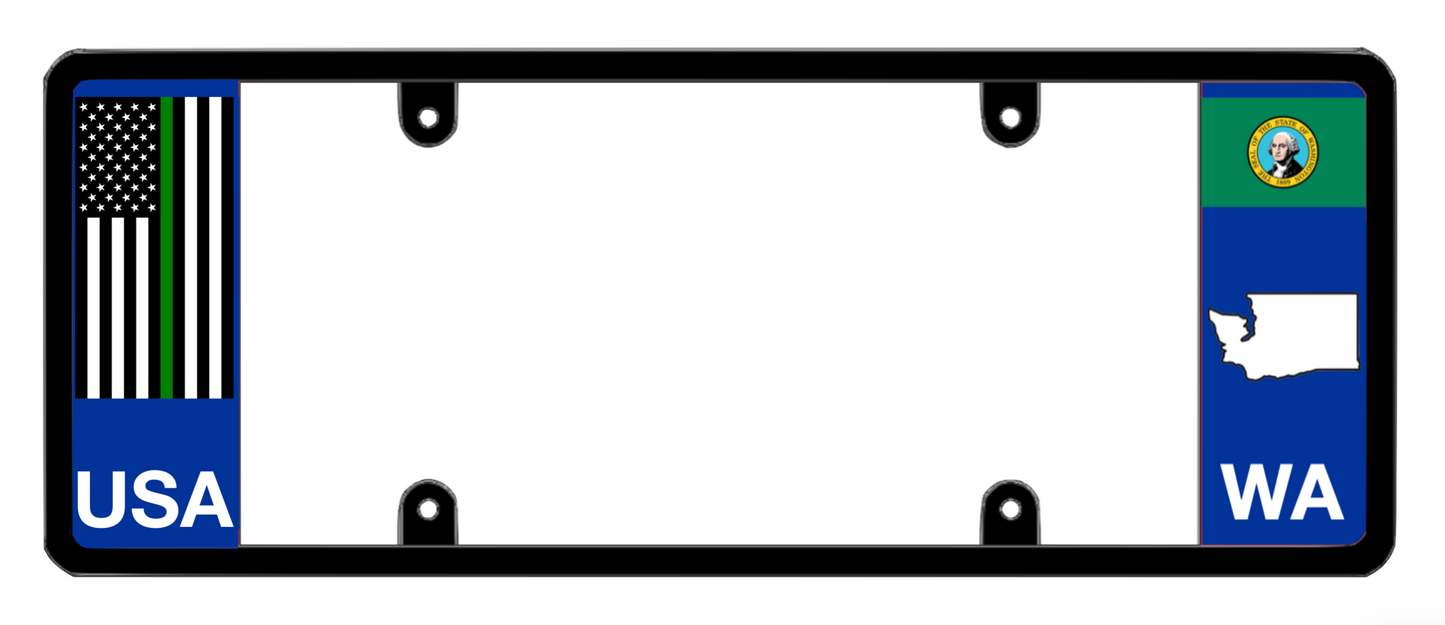 DFS Washington WA Patented License Plate Frame Holder