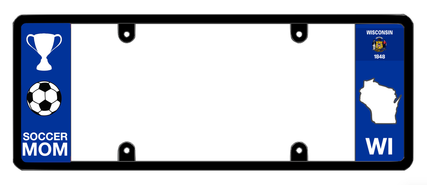 DFS Wisconsin WI Patented License Plate Frame Holder