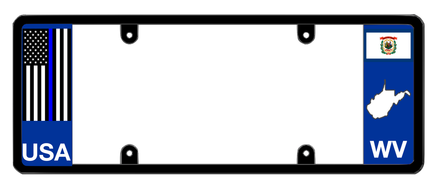 DFS West Virginia WV Patented License Plate Frame Holder