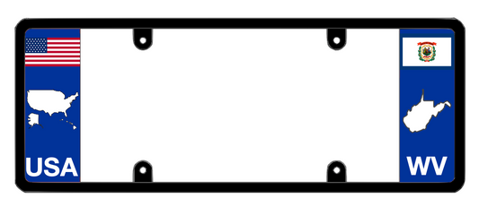 DFS West Virginia WV Patented License Plate Frame Holder