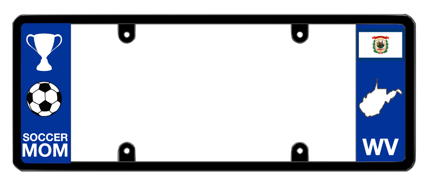 DFS West Virginia WV Patented License Plate Frame Holder
