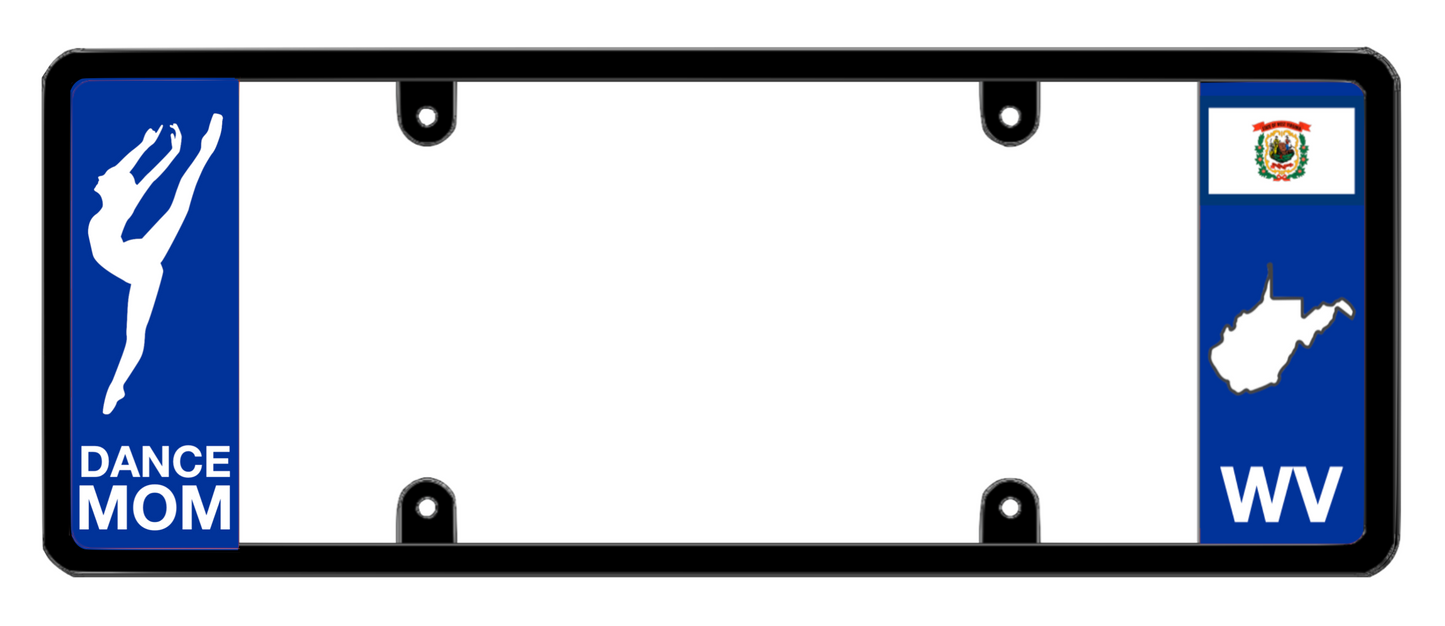 DFS West Virginia WV Patented License Plate Frame Holder