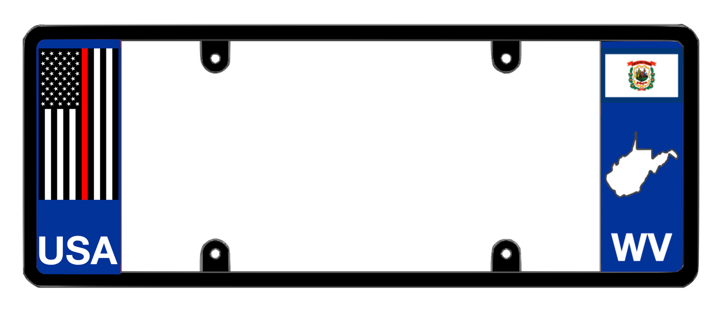DFS West Virginia WV Patented License Plate Frame Holder
