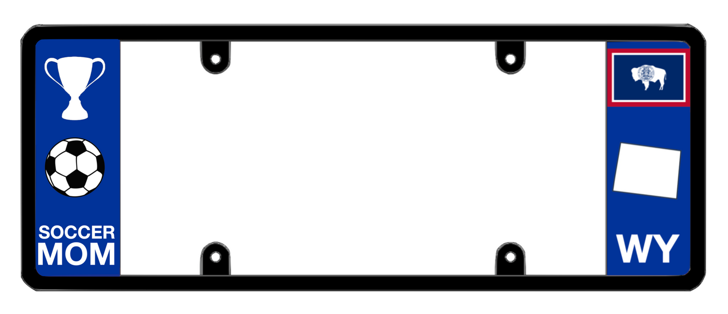 DFS Wyoming WY Patented License Plate Frame Holder