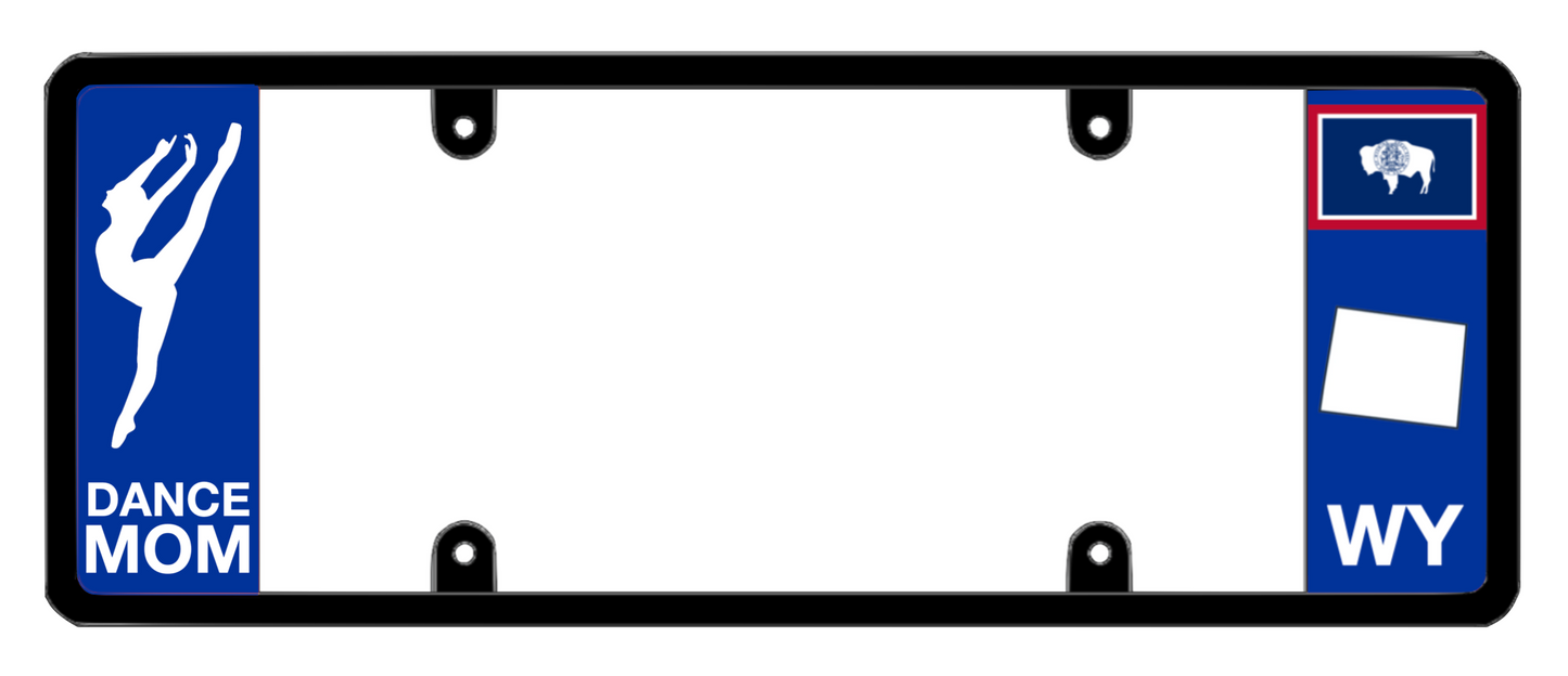 DFS Wyoming WY Patented License Plate Frame Holder