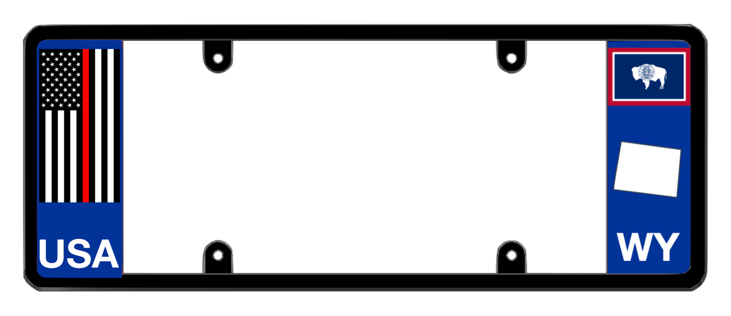 DFS Wyoming WY Patented License Plate Frame Holder