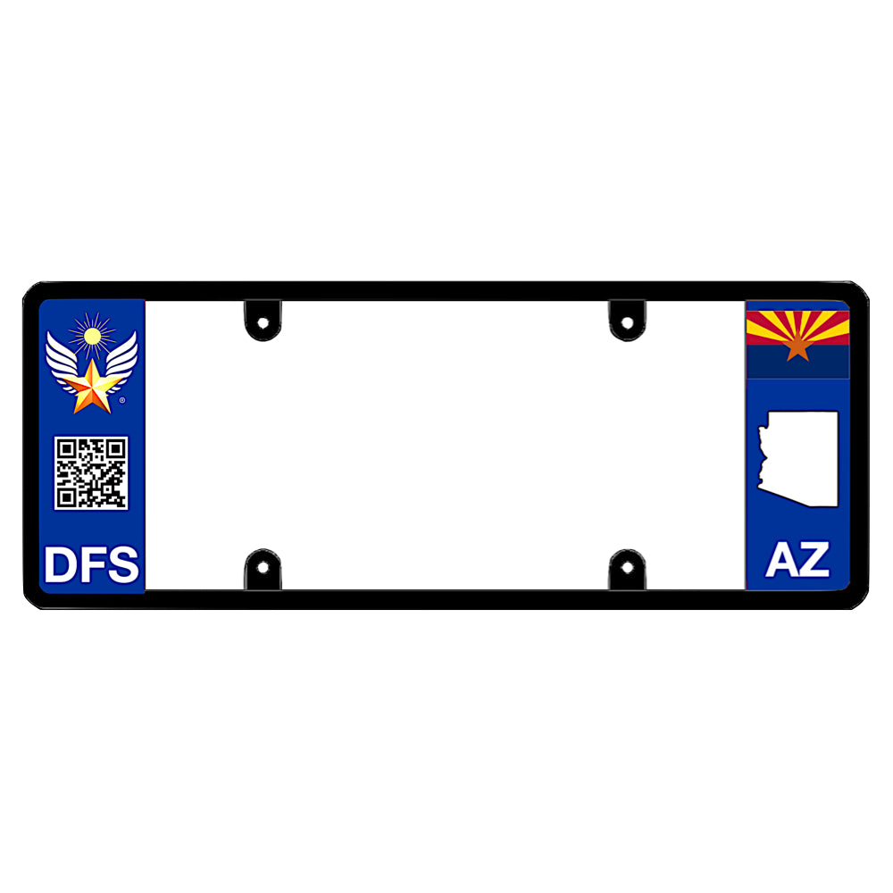 DFS Arizona AZ Patented License Plate Frame Holder
