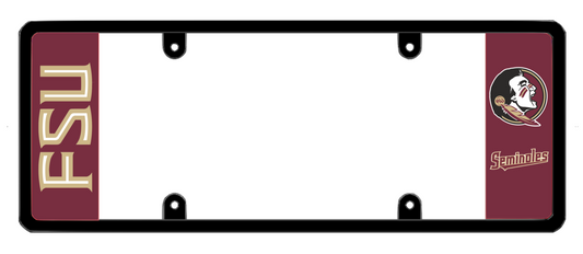 FSU Seminoles Florida State University Patented License Plate Frame Holder – EXCLUSIVE